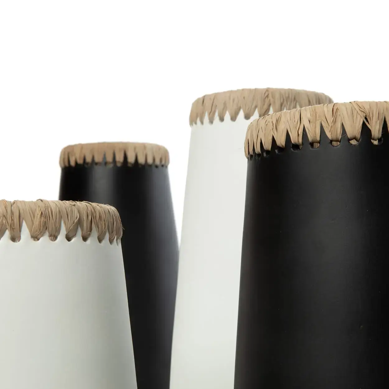 Bazar Bizar De Sneaky Vaas - Wit Naturel - L - Afbeelding 6
