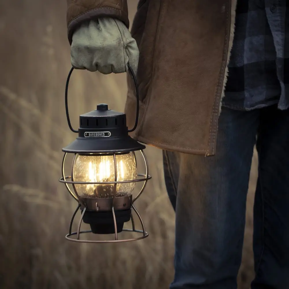 Railroad lantern antique bronze - Image 8