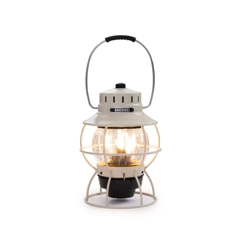 Railroad lantern vintage white - Image 2