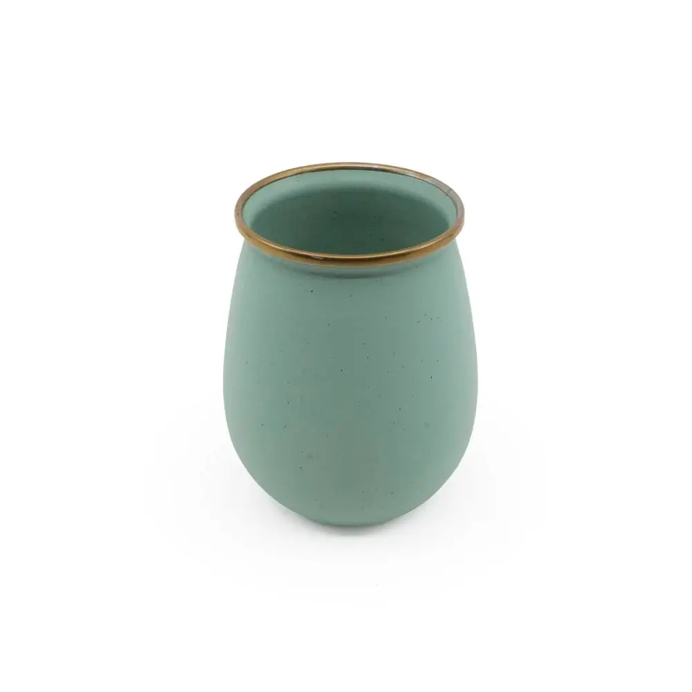 Gobelets en émail / lot de 2 pièces menthe – Image 2