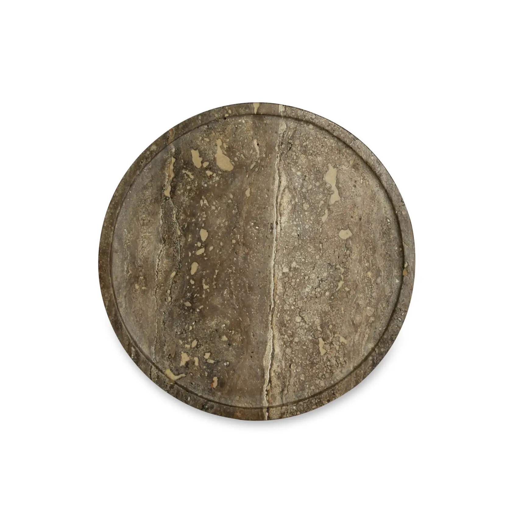 Round stoneware plate D25cm