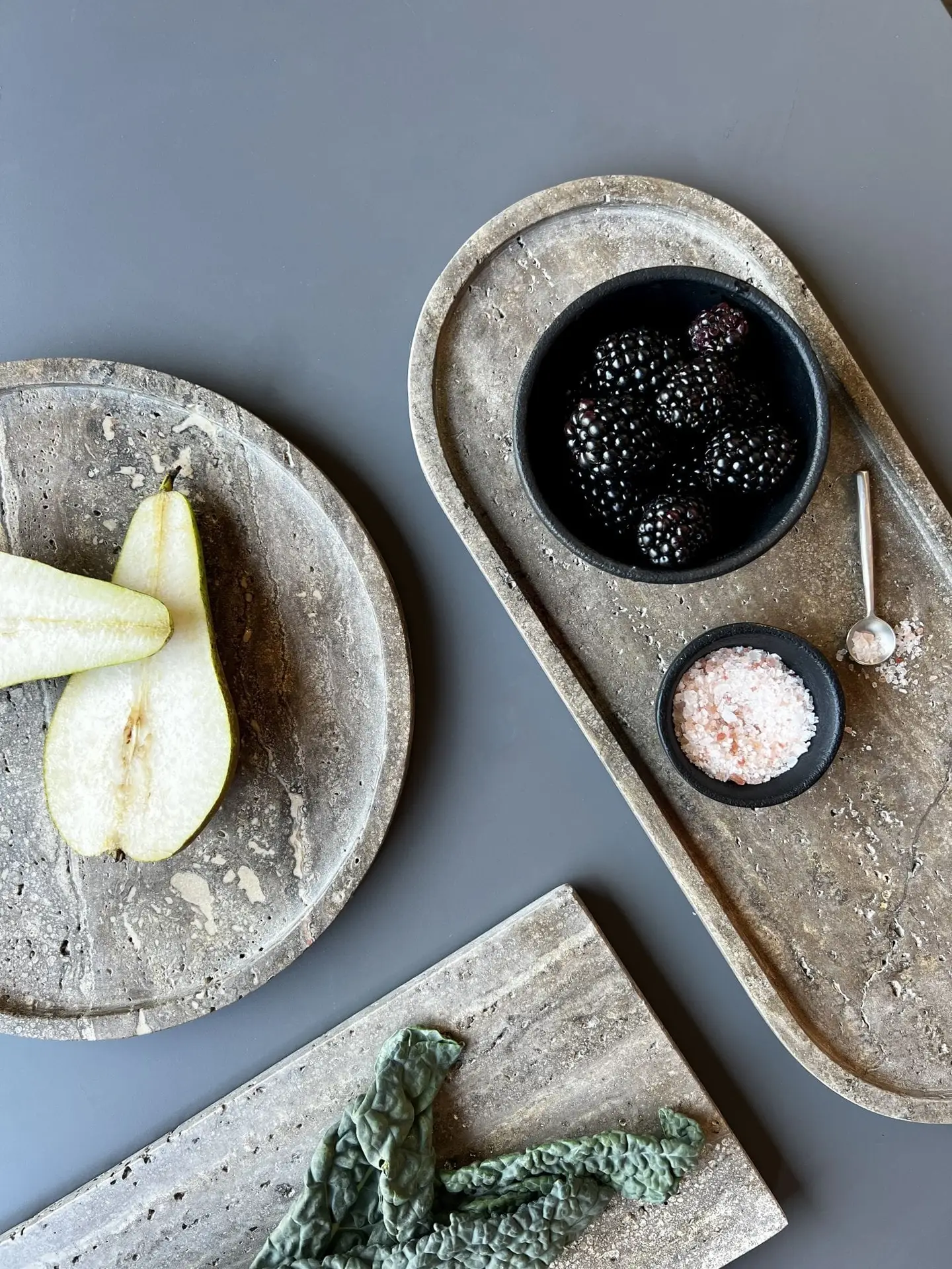 Oval stoneware plate 38x15cm - Image 11