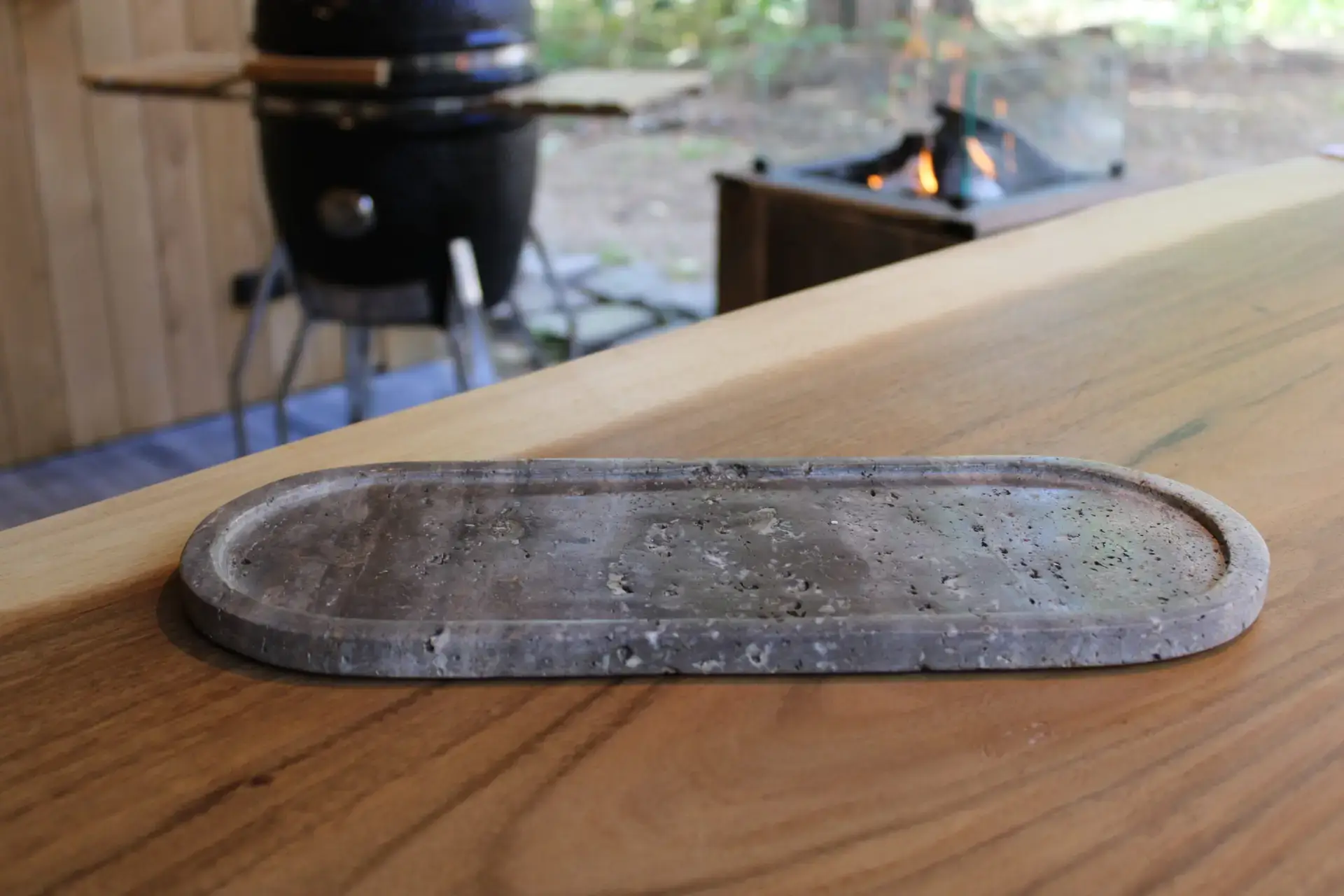 Oval stoneware plate 38x15cm - Image 5
