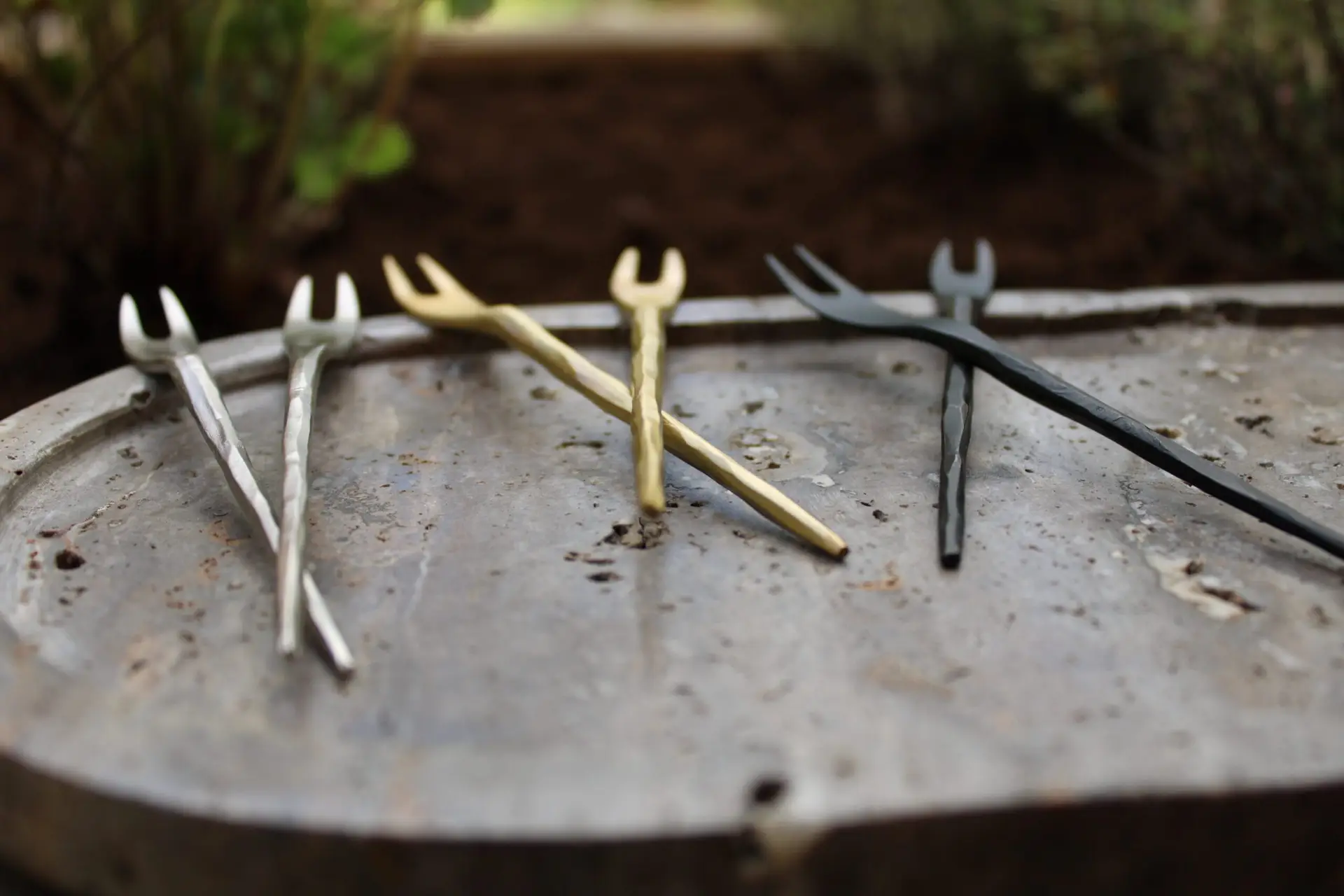 Vork Zwart 12cm - Set van 6 - Afbeelding 4