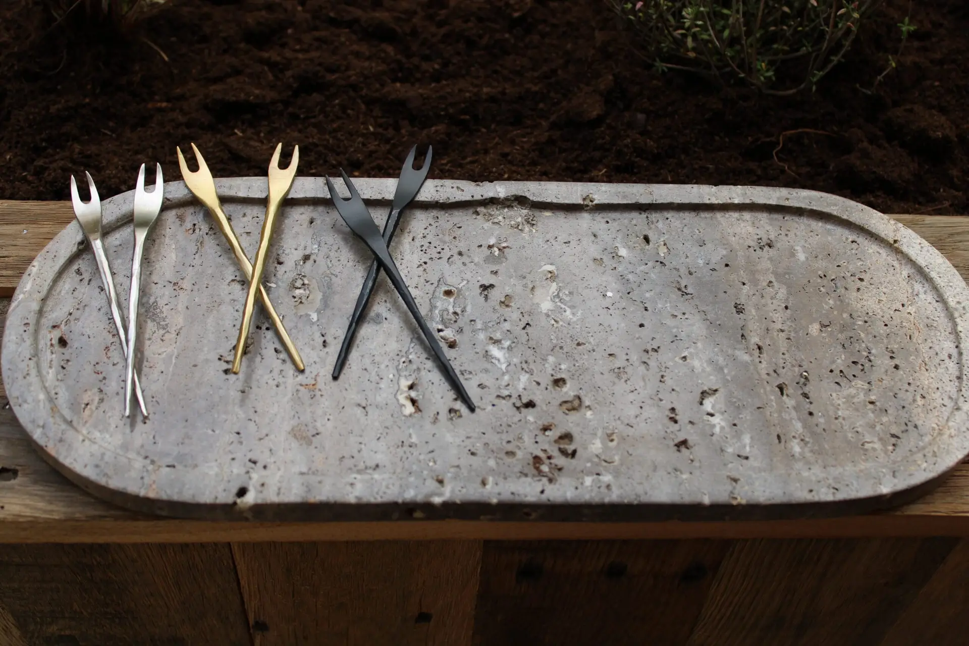 Vork Zwart 12cm - Set van 6 - Afbeelding 5